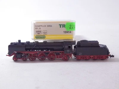 »MINITRIX 12414 N DCC DIGITAL · DAMPFLOKOMOTIVE BR 03 DER DB · OVP«  - Bild 1 von 4