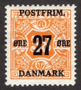 DENMARK 1918 SC #152 - MNH** P-14x14.5, 27o on 38o cv $55.00  *Bay Stamps* - Picture 1 of 2