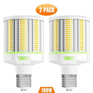 2Pack LED Corn Light Bulb 60W/80W/100W Adjustable E39/E40 Mogul Base,4500K-5700K - Picture 1 of 19