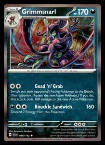 Grimmsnarl Holo Rare 096/142 SV07: Stellar Crown Pokemon Card - Picture 1 of 2