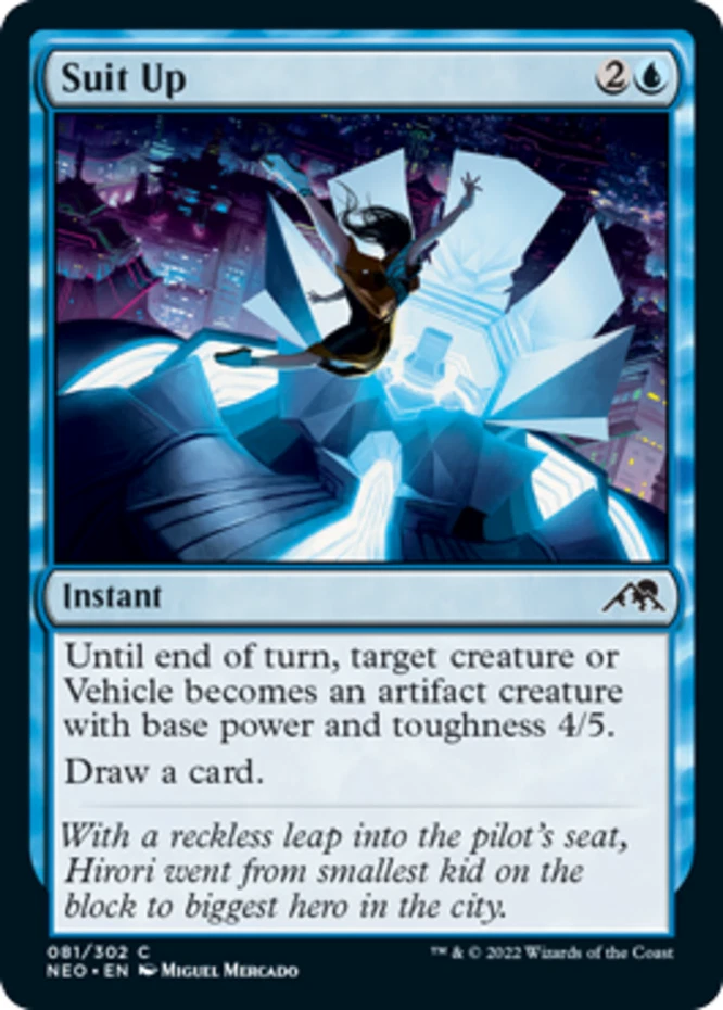 x1 Suit Up - Kamigawa: Neon Dynasty - NM - MTG - Image 1 of 1
