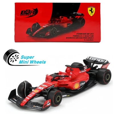BBR Models 1:64 F1 Ferrari SF23 #16 C. Leclerc 2023 Bahrain GP - Image 1 of 4
