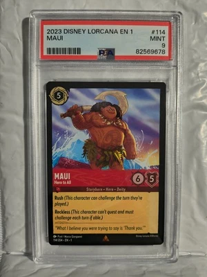 2023 Disney Lorcana EN 1 #114 PSA 9 - Image 1 of 2
