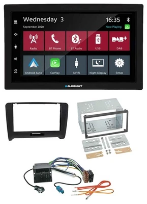 Blaupunkt DAB Bluetooth USB MP3 2DIN Autoradio für Audi TT (06-14) Quadlock - Bild 1 von 4
