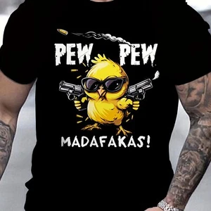 Men's Breathable Cool Girl Cartoon Printed Short Sleeved T-shirt, Casual Street - Picture 1 of 5