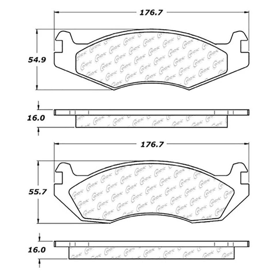 Front & Rear Metallic Brake Pads & Brake shoes 2SET For AMC Eagle 1982 1983 - Image 1 of 2