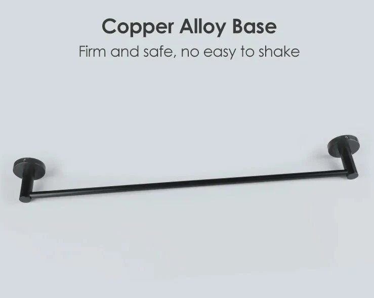 Jomoo Toallero Individual Accesorios Baño Negro Mate Foto 1 de 4