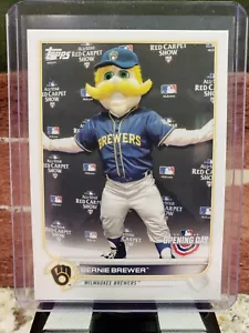 2022 Topps Opening Day Mascots Bernie Brewer #M-12 Milwaukee Brewers - Picture 1 of 2