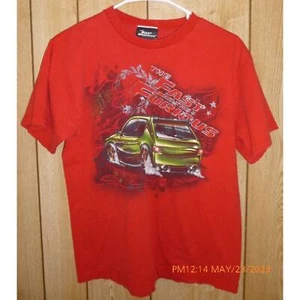 Vintage The Fast And Furious Youth Shirt Size Large Rare Print - Picture 1 of 7