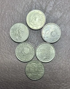 10 Euro Cent münzen Sammlung Auflösung 6 Stück Europa Verschiedene Zirkuliert - Bild 1 von 2
