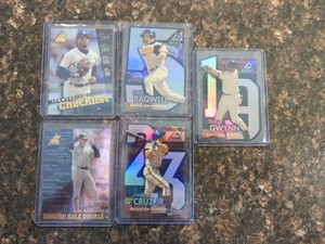 98 Pinnacle Inside BEHIND NUMBERS  Die-Cut Tony Gwynn / Bagwell W/ Griffey Club