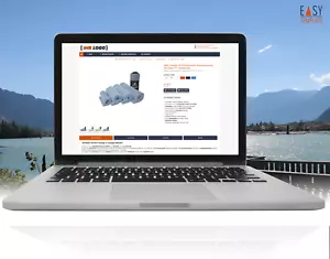 eBay Vorlage 2025 Responsive Auktionsvorlage Template FFT dunkel blau - Picture 1 of 5