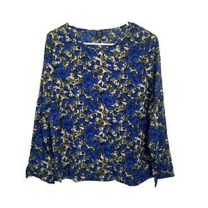 NEW SHEIN Curve Floral Long Sleeve Top Size M - Picture 1 of 7