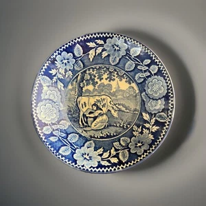 PLATILLO DE PERLAS ANTIGUO, patrón de lechera, Rathbone & Co, C 1825 - Imagen 1 de 3