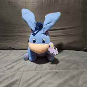 Eeyore Peek A Boo Plush Talking Animated Toy WORKS Blue Disney Winnie the Pooh
