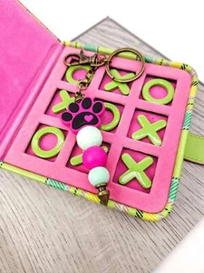 Paw print keychain, pet, cat, dog, animal lover. - Picture 1 of 10