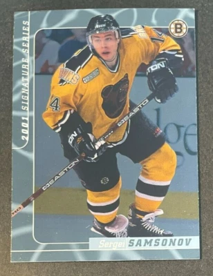 Sergei SAMSONOV 2000-01 In The Game Signature Series Hockey #236 Boston Bruins - Image 1 of 2