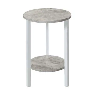 Convenience Concepts Graystone 24"" Plant Stand in Gray Faux Marble Wood Finish - Picture 1 of 4
