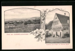 Gammelshausen, Gasthaus zum Ochsen von Wilhelm Bauer, Ansichtskarte - Picture 1 of 2