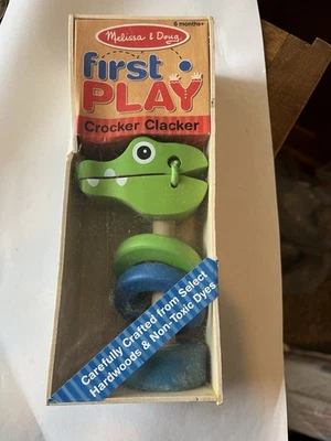 Melissa & Doug First Play Crocker Clacker Juguete Clásico 6 Meses + Nuevo Precintado Foto 1 de 4