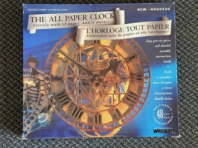 Wrebbit The All Reloj de Papel Modelo 3D Kit Puzzle 1993 Torre de la Paz (Nueva Caja Abierta) Foto 1 de 3