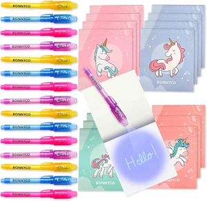 Penna Invisibile E Taccuino, 16 Pezzi Unicorno. Gadget Compleanno Bambini, Regal - Foto 1 di 12