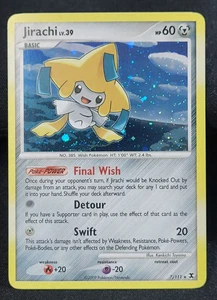 Pokemon TCG Jirachi 7/111 Platinum Rising Rivals Holo Rare 7/111 LP - Picture 1 of 8