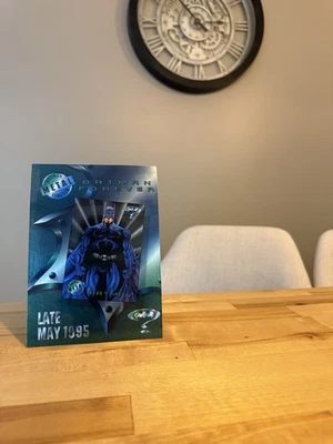 1995 Fleer Batman Metal Forever DC Comics 5X7 Promo Card - Image 1 of 2