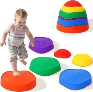 Stepping Stones for Kids - Toddler Sensory Balance & Rainbow Path - Picture 1 of 6
