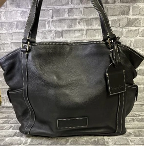 Dooney & Bourke Kristen Leather Shoulder Tote Bag Classic Everyday Travel Black - Picture 1 of 17