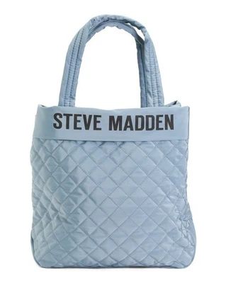 Bolso de Mano Steve Madden Ponce Acolchado con Bolsa Desmontable Azul Claro Acolchado Foto 1 de 4
