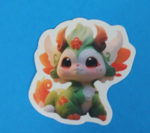 Adorable Magical Fantasy Baby Dragons Sticker 2.18" x 2" (AAJ) - Picture 1 of 2