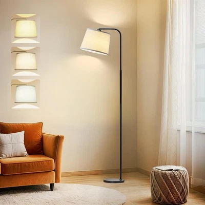 Floor Lamp for Living Room with 3 Color Temperatures, Foot Switch Standing La... - Image 1 of 4