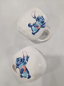 Set of 2 Disney’s Stitch Valentine Coffee Mug With Hearts Zrike Brands 16oz - Picture 1 of 10