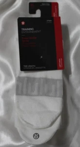 Neu Lululemon Power Stride Tab Länge Socken 3er Pack - weiß - Größe XL - Bild 1 von 3