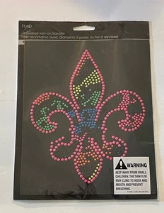 Estrás de transferencia de perno de hierro Fleur-De-Lis por PLAID 2012 de colección  - Imagen 1 de 5