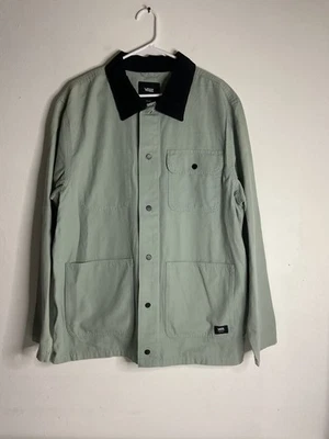 Chaqueta Abrigo Vans Para Hombre Drill Chore Cuello Pana Azul Claro Talla XL Foto 1 de 4