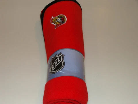 Ottawa Senators NHL Hockey Sleep Wear New Born Polar Fleece Blanket Mighty Mac Cover