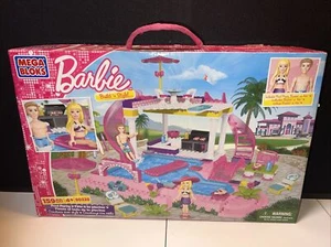 MEGA BLOKS Build N Style BARBIE POOL PARTY #80228 Multi-Level POOL Complete - Picture 1 of 4