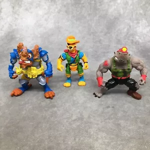 Vintage TMNT Wingnut, Walkabout, Dirtbag Playmates Action Figures - Incomplete - Picture 1 of 21