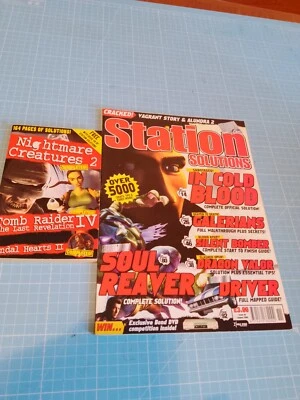 Station Solutions Issue 48 + Book Soul Reaver Tomb Raider 4 Alundra 2 Driver - Image 1 of 4
