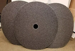12'' black heavy duty hook & loop disc Grit 24 Pk/10 - Picture 1 of 1