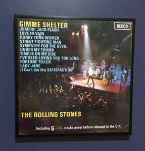 The Rolling Stones - Gimme Shelter - Framed Original Album Artwork Sleeve 1971 - Picture 1 of 1
