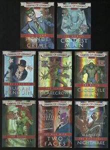 2013 Batman The Legend CARNIVAL OF CRIMINALS Complete 8 Card Holofoil Insert Set - Picture 1 of 2