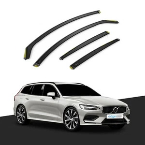 VOLVO V60 MK2 2018-onwards 5 Door Estate Wind Deflectors 4pc Tinted - Picture 1 of 10