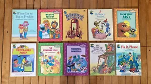 10 Vtg HC Books Jim Henson’s Muppets Sesame Street Book Club Story Books - Picture 1 of 6