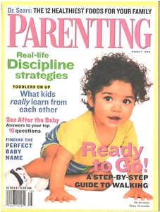 PARENTING Magazine August 1999 Discipline Strategies Baby Names Learning To Walk - Bild 1 von 3