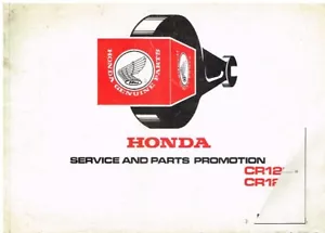 HONDA CR125 M2 & CR125 M3 ORIGINAL 1977 FACTORY PARTS CATALOGUE - Picture 1 of 1