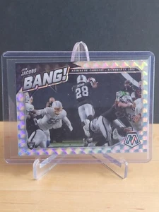 2021 Panini Mosaic Football NFL #B-10 Josh Jacobs Silver Holo Prizm Bang! Insert - Picture 1 of 2