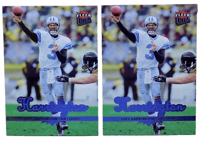 (2) 2006 Fleer Ultra JOEY HARRINGTON #64 Football Cards - DETROIT LIONS - Image 1 of 2